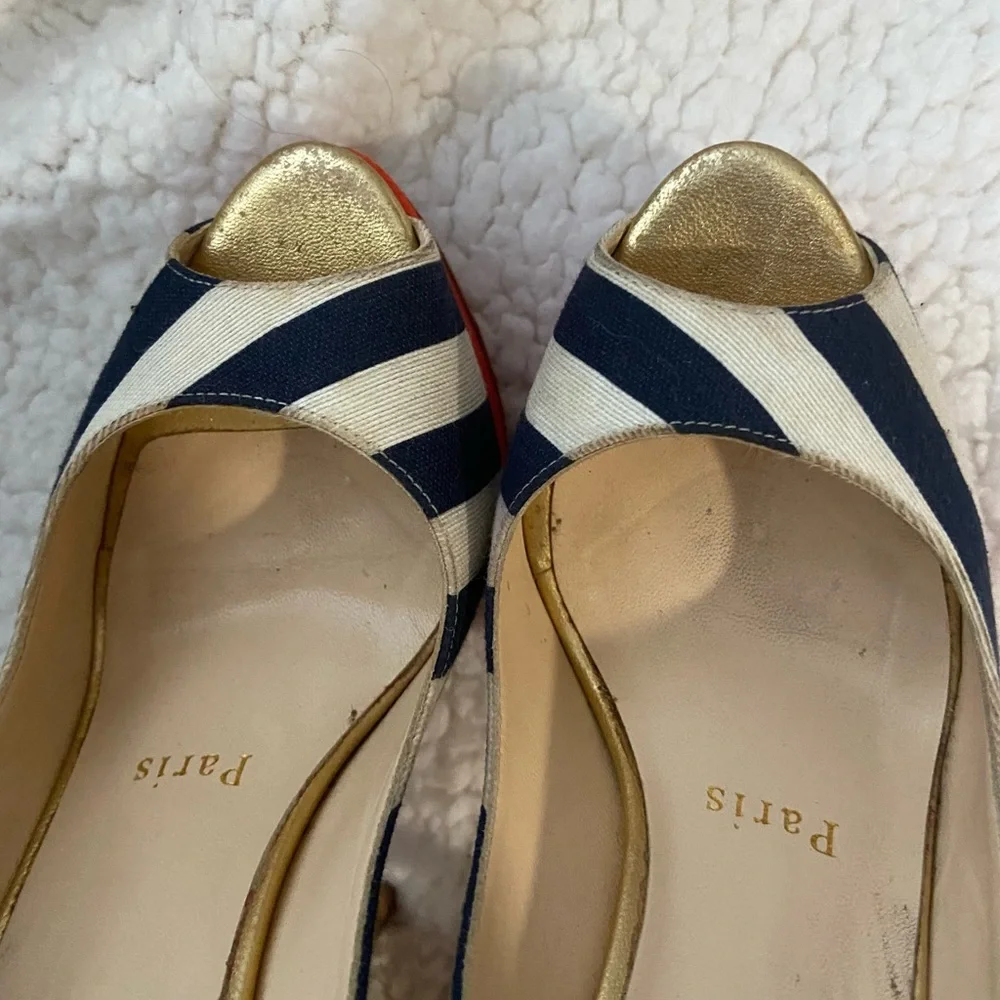 Christian Louboutin Lady Peep Sling Heels 36/5.5 - Picture 8 of 13